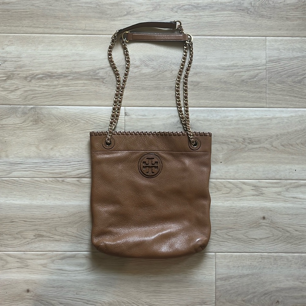 Tory Burch Camel Crossbody or Shoulder Bag